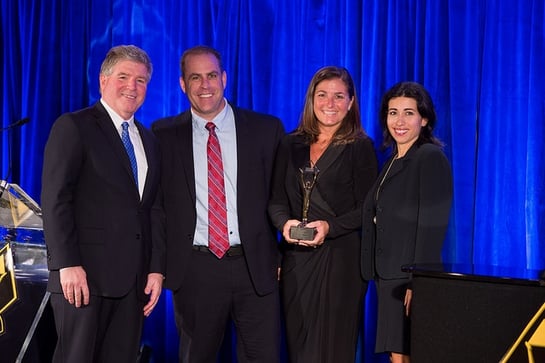 AccountingDepartment.com accepts Gold Stevie Award for Employer of the Year